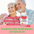 Sugar Free Calcium Gummies for Women Men, Raspberry Flavor, Calcium Magnesium Zinc with Vitamin D3 & K2 - 120 Count