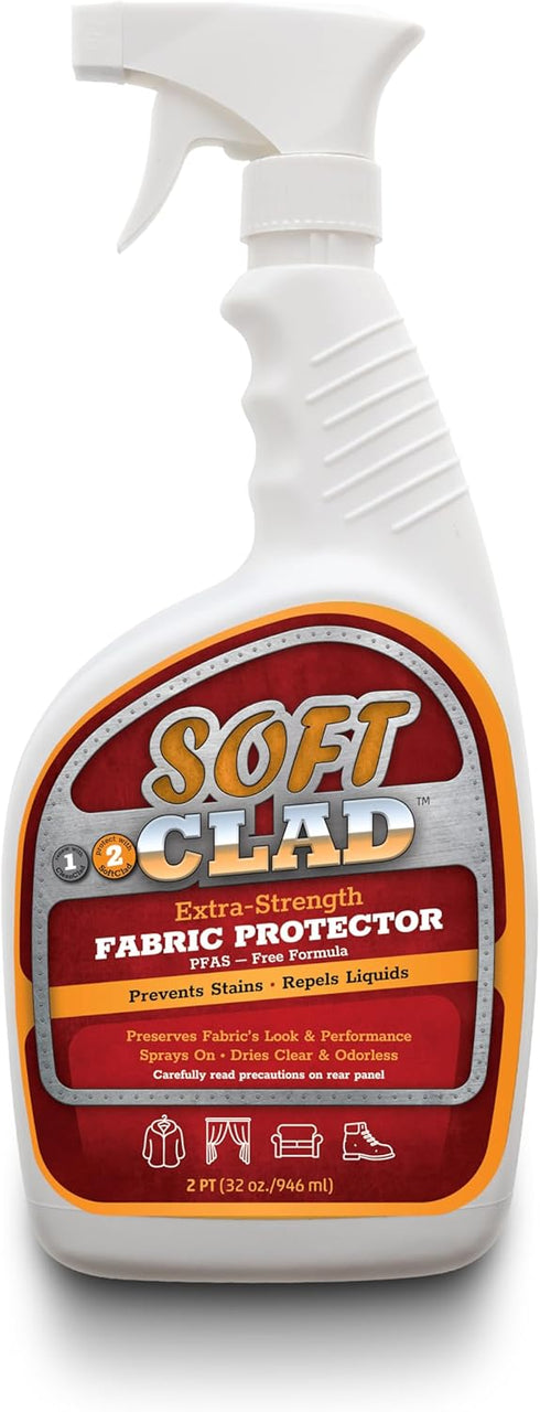 Extra Strength Fabric Protector Spray, 32oz, Prevents Stains and Repels Liquids for Furniture, Shoes, and Upholstery