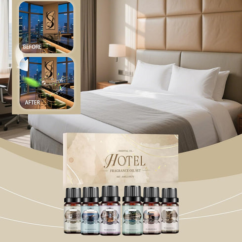 NebulaHouse Set 6scents Luxury Hotel Aromatherapy Essential Oil - for Home & Office, Natural Scented Oils