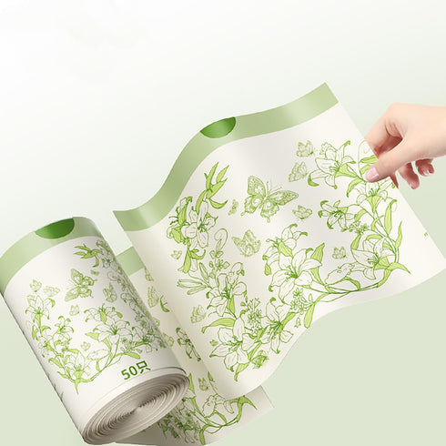 YIHUANYIFA 200pcs 4 200Counts) Gallon Trash Bags Drawstring Tear-Free Separated Plastic Can Liner for Bathroom Office