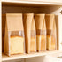 TOSPARTY 50 5.1 3.9 11 Inch Packaging PCS Bread Bags, x x Brown Kraft Paper Cookie Bags with Tin Tie Tab Lock