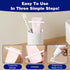Xinjoduz 10 Pack 2.6" Toothpaste Tube Squeezers, White PP Reusable Toothpaste Dispenser Clip & Tube Squeezer Tool
