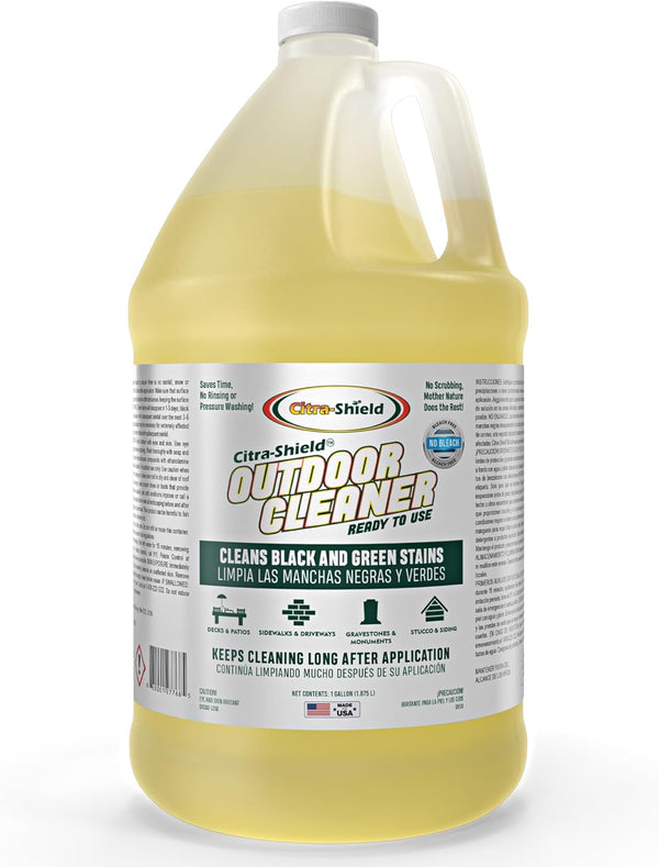 Outdoor Cleaner - Concrete Cleaner, Roof Cleaner, Walls Cleaner, Headstone Cleaner, Deck and Vinyl Siding Cleaner - RTU