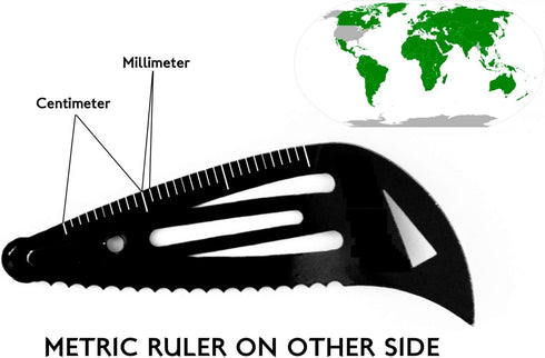 Tactical Hair Clips 4 Pack - Black Multitool Snap Barrettes with Laser Engraved Design
