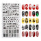 Mr. Fox Nail Printing Board Set - Halloween Flame Leopard, Zebra and Snake Motifs Nail Art DIY Stamping Template
