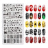 Mr. Fox Nail Printing Board Set - Halloween Flame Leopard, Zebra and Snake Motifs Nail Art DIY Stamping Template