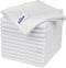 MR.SIGA Microfiber Cleaning Cloth, All-Purpose Towels, Streak Free Cleaning Rags, Pack of 12, White, Size 32 x 32 cm