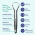 GuruNanda Travel-Friendly Oral Care Kit - 1 Butter on Gums Toothbrush, 1 Tongue Scraper, 4 Floss Picks, 1 Oil Pulling
