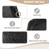 4.5" Mini Makeup Bag for Women, Small Black Cosmetics Bag for Purse, Portable Pouch with Zipper for Girls