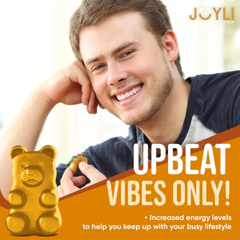 Joyli L Tyrosine Gummies 1000MG - L-Tyrosine Supplement for Kids & Adults, Calm & Focus Gummies for Brain, Mood