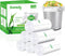 Hommaly 1.2 Gallon 240 Piece Small Clear Trash Bags, Scent Free, Anti-Puncture,