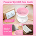 Pink Electric Makeup Brush Cleaner Machine, Silicone Beauty Blender Cleanser for Makeup Brushes, Gift