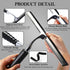 Toncoke 2 1 12 inch in Window Squeegee, Shower Squeegee Window Cleaning Kit with Extension Pole Long Handle Squeegee