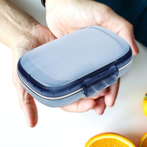 Ipetboom 7-Compartment Portable Weekly Pill Organizer, Waterproof Medicine Case, Large Capacity Travel Medicine Holder
