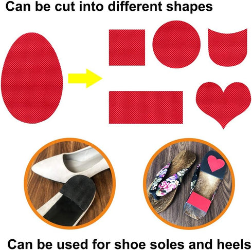 Unikstep 5 Pairs Shoe Sole Anti Slip Grips, Non Skid Self Adhesive Rubber Pads for Shoe Bottom and Heel
