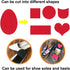 Unikstep 5 Pairs Anti Slip Shoe Sole Grips, Non Skid Rubber Pads for Bottom and Heel