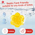 Simple Life Toilet Bowl Cleaner Gel | Fresh Flower Toilet Gel Stamp | Stops Limescale and Stains, 64 Stamps, Blue &