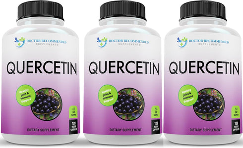 DOCTOR RECOMMENDED SUPPLEMENTS Quercetin 1000mg Per Serving - (Vegan, Non-GMO) (120 Veggie