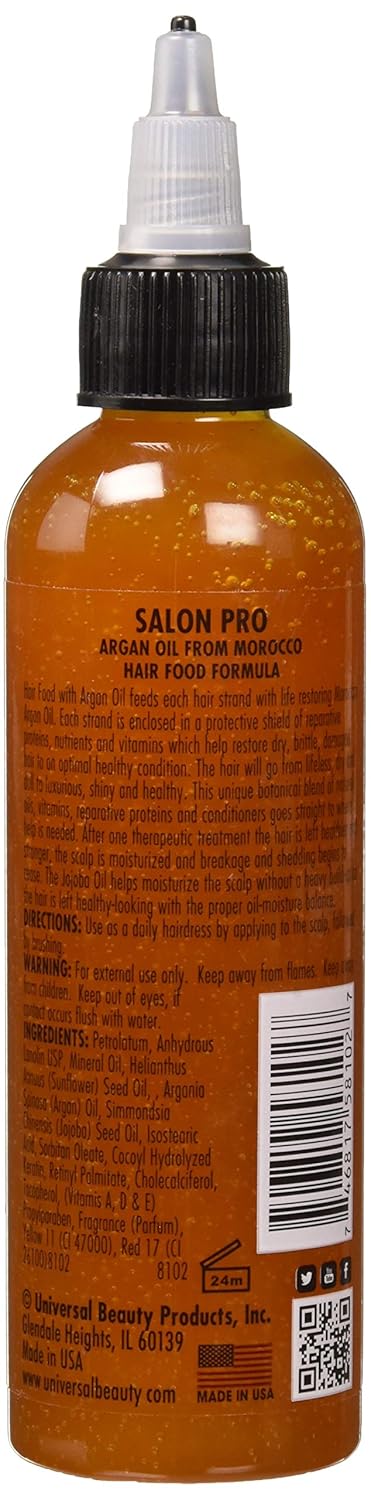 SalonPro Hair Food Argan Oil, 4 Oz