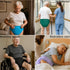 ZSVUCWPYO 2 Pack Adult Cloth Diapers Reusable Adult Diapers for Women Men,Waterproof Adjustable Cloth Incontinence