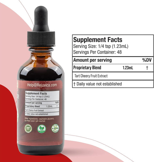 Rejuvica Health Cherry Force, Advanced Tart Cherry Extract, Liquid Extract for Better Absorption