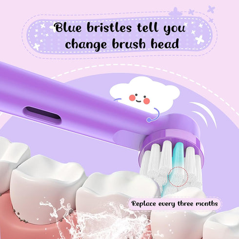 Kids Toothbrush Replacement Heads, Compatible with Oral B Braun Electric Toothbrush, 8 Pack, Soft Bristles