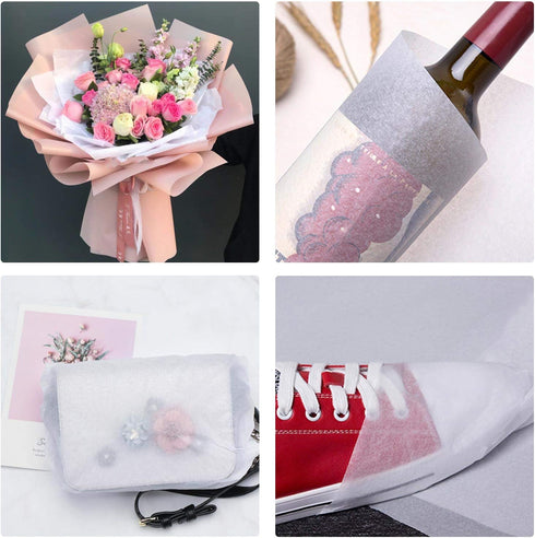 Segarty White Tissue Paper Bulk, 500 Sheets 14 x 20 inch for Gift Wrapping, Shipping, DIY Crafts, Birthday Decorations