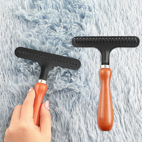 Carpet Rake - Shag Rug Rake, Carpet Groomer Rake, Hair Cleaner for Rug and Carpet (4.3 Inch, 1 PCS)