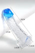 Transparent Bondage Penis Condom with Massage Particles - Men's Enlargement Exercise