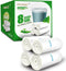 Clear Medium Garbage Bags 8 Gallon, 220 Count FORID Trash Bags for Bathroom, Bedroom, Office Wastebasket