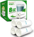 Clear Medium Garbage Bags 8 Gallon, 220 Count FORID Trash Bags for Bathroom, Bedroom, Office Wastebasket