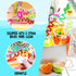 Summer 24 Pack Reusable Drinking Straws for Pool Party Decorations, Beach Fruit Party Favors, Hawaiian Themed Goodie