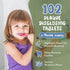 Plaque Disclosing Tablets for Kids & Adults, 102 Count, Blueberry Flavor, Help Build Healthy Brushing Habits