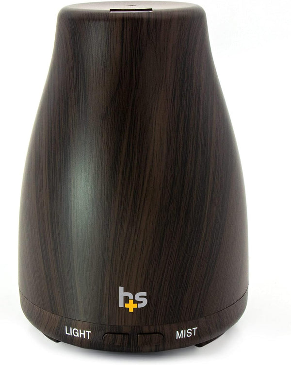 HealthSmart Essential Oil Diffuser, Cool Mist Humidifier and Aromatherapy Diffuser, 150ML Tank for Small Rooms