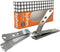 KOHM Curved Nail Clippers with Nail File - Heavy Duty Stainless Steel Toe Nail Nippers for Men, Women, Seniors