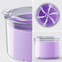 Denture Bath Cup with Brush, Container for Soaking Dentures, Retainers, Mouth Guard Storage Case, Cleaning Holder Box -