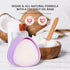 Docolor Makeup Brushes Cleaner Set, Solid Soap Cleanser with Color Removal Sponge, Vegan Makeup Brush Cleaner Mat