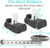 Vive Walker Wheels, Ski Glides, 6 PCS Accessories Covers for Seniors, Replacement Parts for Medical Roller