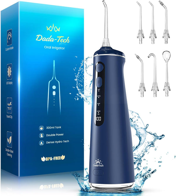 Water Flosser for Teeth - Cordless Oral Irrigator with 8 DIY Modes, 300ml Tank, Rechargeable