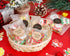 100PACK Self Adhesive Cookie Bags, Cellophane Treat Bags for Gift Giving with Stickers (White Polka Dot, 5.5x5.5 INCH)