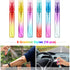 Patelai 18 Pieces Mini Perfume Spray Bottles, 8 ml Atomizer Portable Travel Mister in Colorful Glass