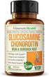 Vegan Glucosamine Chondroitin, 90 Caps Joint Support Supplement without Shellfish, Plant-Based & Non-GMO