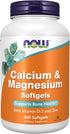 NOW Supplements Calcium & Magnesium with Vitamin D-3 and Zinc, 120 Softgels for Bone Health*