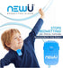 NewU Bedwetting Alarm, Blue; Full Featured with 8 Loud Tones & Strong Vibrations for Deep Sleepers, Boys & Girls