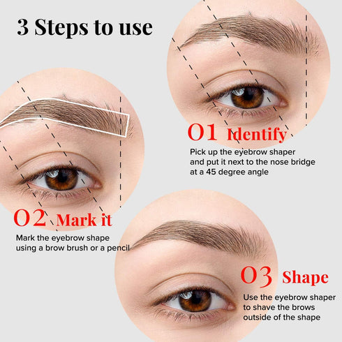 Kiss New York Eyebrow Razor Trimmer, Facial Hair Shaper Remover, 5 Count Exfoliating Dermaplaning Tools
