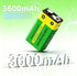 Svenirven 9V Battery,3600mAh 9V Rechargeable Batteries for Smoke Detector