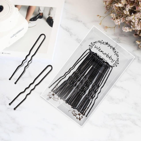 U Shaped Hair Pins for Women, 100 PCS 2.8" Hair Styling Pins for Thick Buns