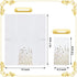 Pack 120 of Gold Foil Guest Napkins White and Golden Polka Dots Disposable Hand Towels Metallic Dinner Paper Napkins