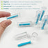 Zoolinn 12-Pack Silicone Hard Contact Lens Remover Tools Hard Scleral Lens Applicator with Suction Cup Grip(Blue)