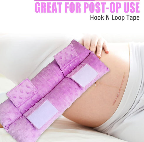 Hysterectomy Pillows with Ice/Hot Pocket, Must Have Gifts for Abdominal Surgery Recovery, Lavender